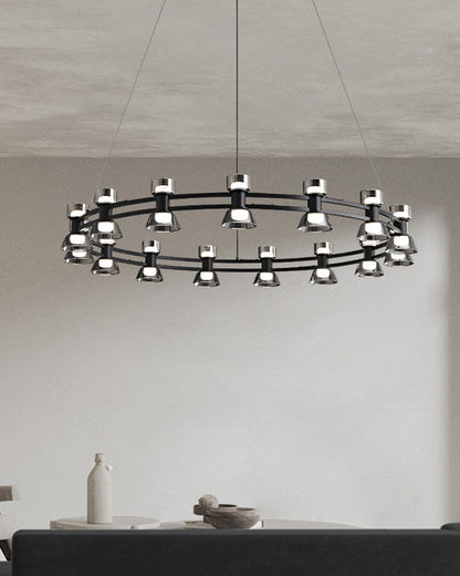 WOMO Modern Pillar Candle Round Chandelier-WM2224