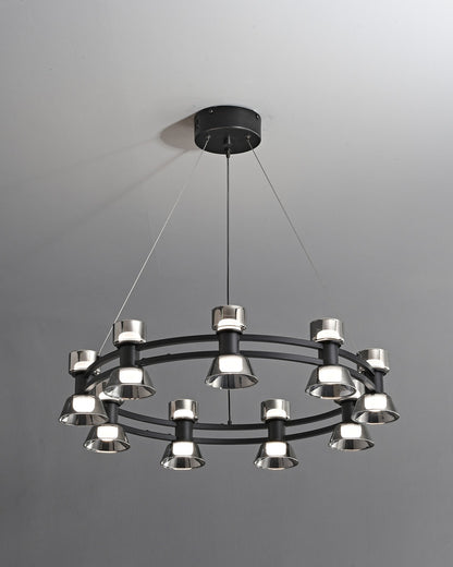 WOMO Modern Pillar Candle Round Chandelier-WM2224