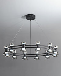 WOMO Modern Round Pillar Candle Chandelier-WM2224