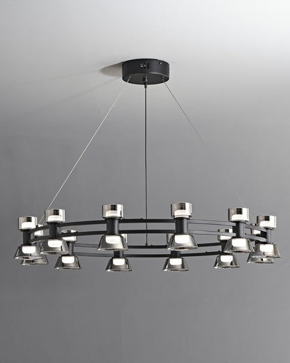 WOMO Modern Pillar Candle Round Chandelier-WM2224