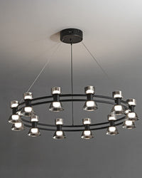 WOMO Modern Round Pillar Candle Chandelier-WM2224