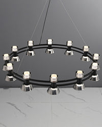 WOMO Modern Round Pillar Candle Chandelier-WM2224