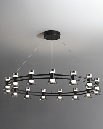 WOMO Modern Pillar Candle Round Chandelier-WM2224