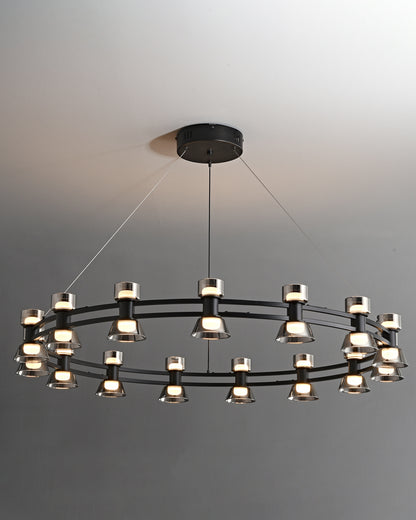WOMO Modern Pillar Candle Round Chandelier-WM2224