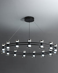WOMO Modern Round Pillar Candle Chandelier-WM2224