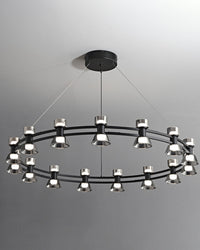 WOMO Modern Round Pillar Candle Chandelier-WM2224