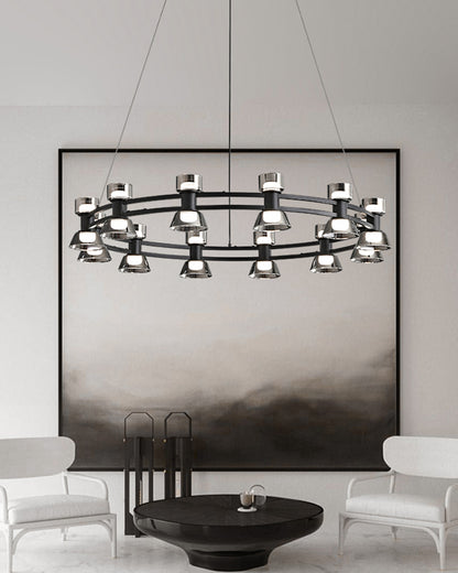 WOMO Modern Pillar Candle Round Chandelier-WM2224