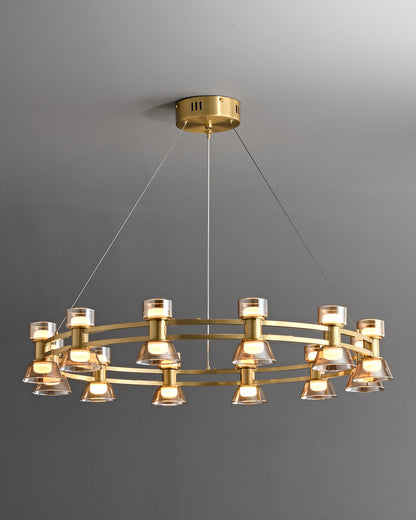 WOMO Modern Pillar Candle Round Chandelier-WM2224