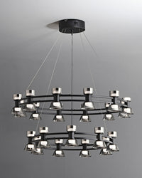 WOMO Modern Round Pillar Candle Chandelier-WM2224