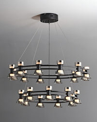 WOMO Modern Round Pillar Candle Chandelier-WM2224