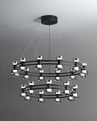 WOMO Modern Round Pillar Candle Chandelier-WM2224