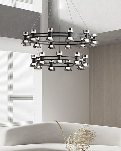 WOMO Modern Pillar Candle Round Chandelier-WM2224