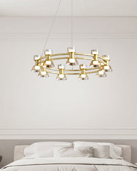WOMO Modern Round Pillar Candle Chandelier-WM2224