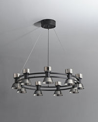 WOMO Modern Round Pillar Candle Chandelier-WM2224