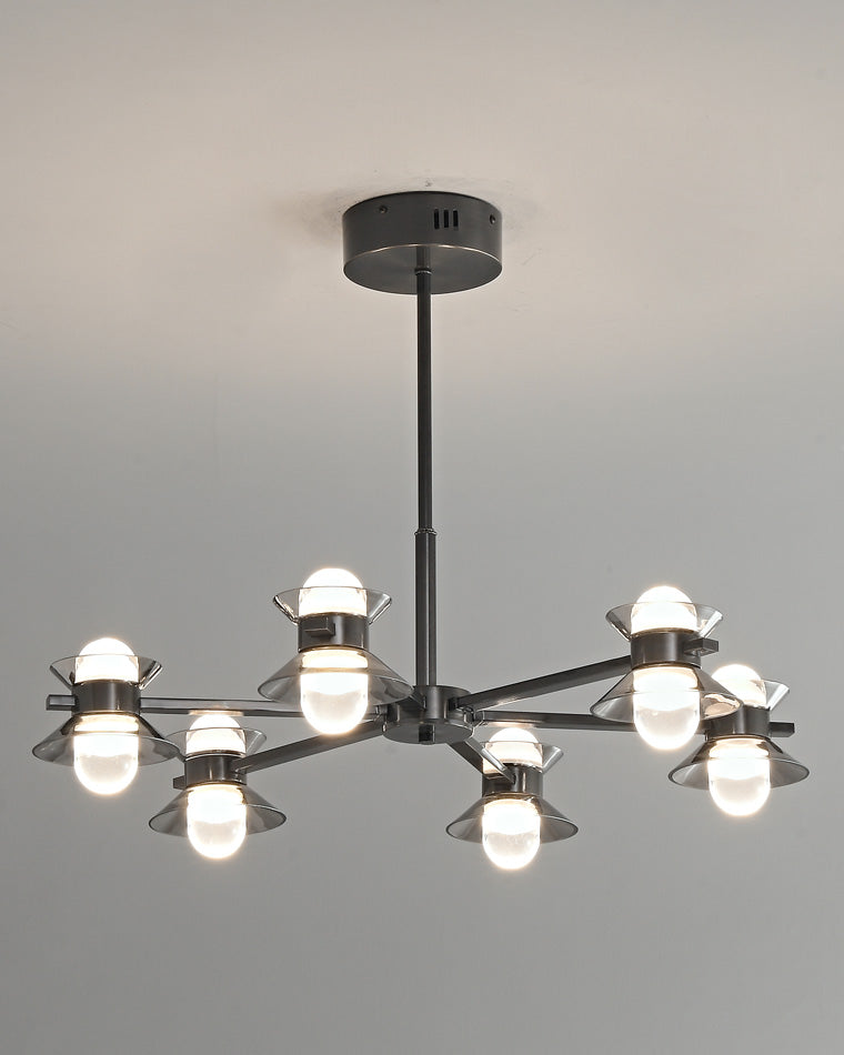 WOMO 6/8/10 Light Black Brass Chandelier-WM2226