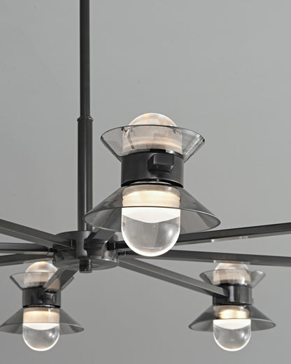 WOMO 6/8/10 Light Black Brass Chandelier-WM2226