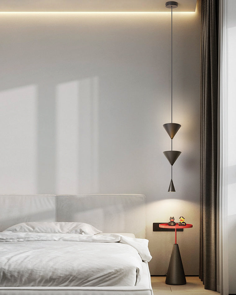 WOMO Einzigartige kegelförmige Pendelleuchte für Schlafzimmer-WM2229