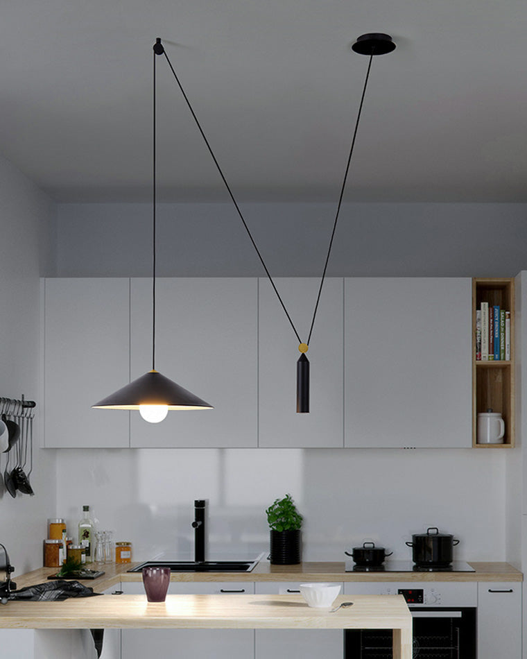WOMO Kegel Gegengewicht Pulley Swag Pendelleuchte-WM2230