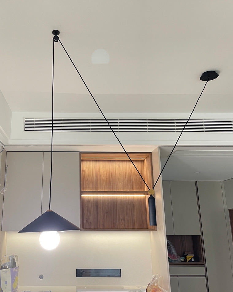 WOMO Kegel Gegengewicht Pulley Swag Pendelleuchte-WM2230
