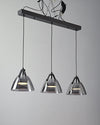 WOMO 3-flammige Pendelleuchte aus Rauchglas - WM2238 thumbnail