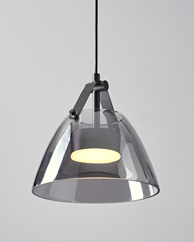 WOMO 3-flammige Pendelleuchte aus Rauchglas - WM2238