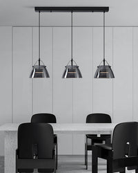 Suspension 3 lampes en verre fumé WOMO - WM2238