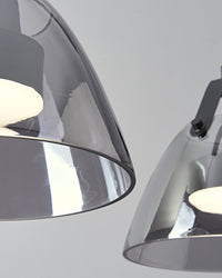 Suspension 3 lampes en verre fumé WOMO - WM2238