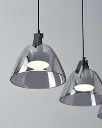 Suspension 3 lampes en verre fumé WOMO - WM2238