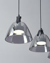 WOMO 3-flammige Pendelleuchte aus Rauchglas - WM2238 thumbnail