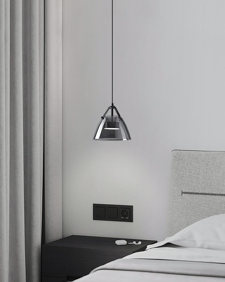 WOMO 3-flammige Pendelleuchte aus Rauchglas - WM2238