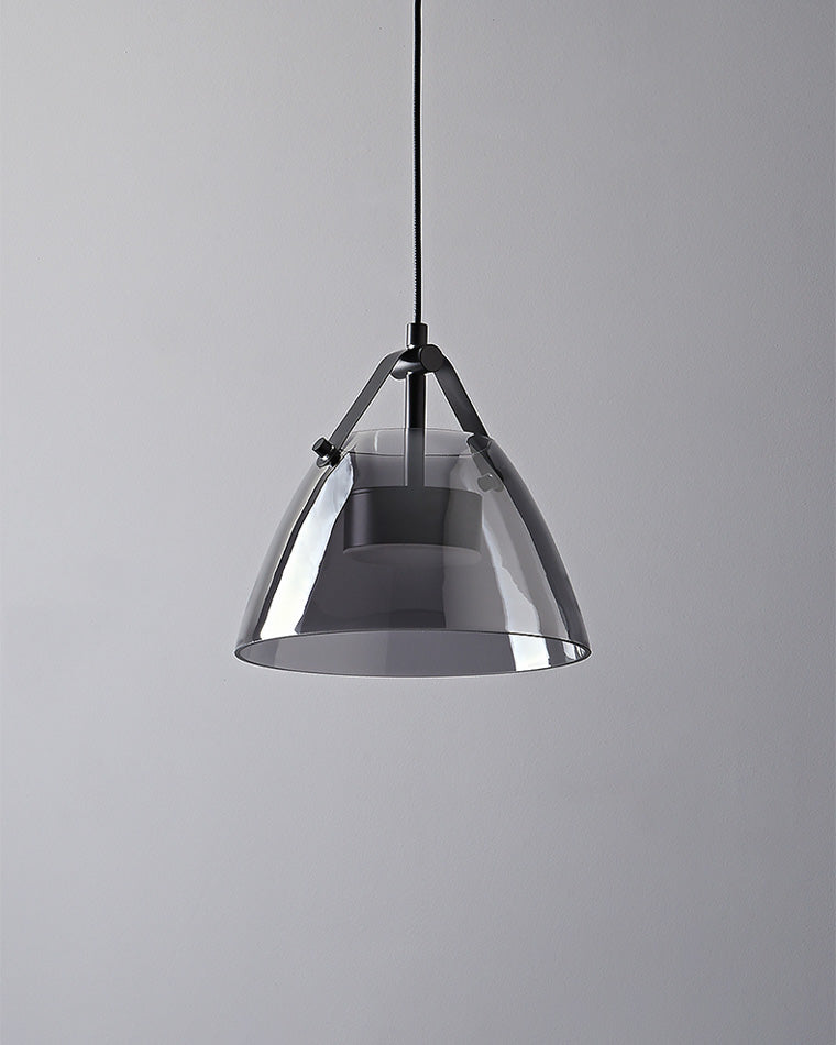 WOMO 3-flammige Pendelleuchte aus Rauchglas - WM2238
