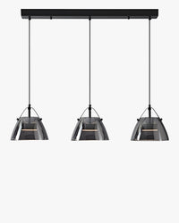 Suspension 3 lampes en verre fumé WOMO - WM2238