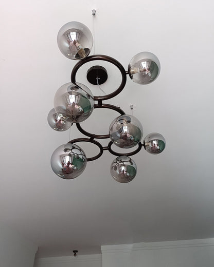 WOMO Colored Glass Ball Chandelier-WM2253