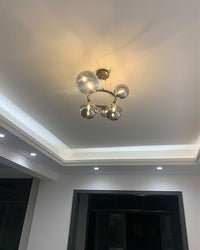 WOMO Chandelier with Colored Glass Balls-WM2253