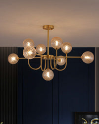 WOMO Lustre Mid Century à Boule de Verre Chambre-WM2255