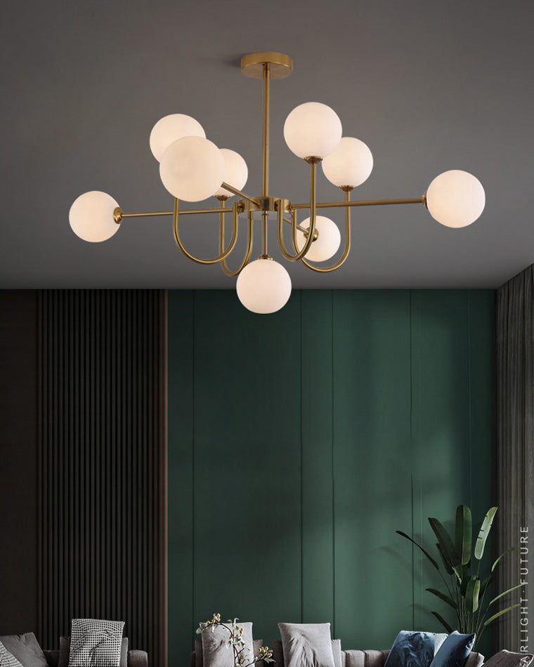 WOMO Mid Century Kronleuchter Glaskugel schlafzimmer-WM2255