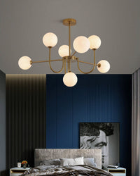 WOMO Lustre Mid Century à Boule de Verre Chambre-WM2255