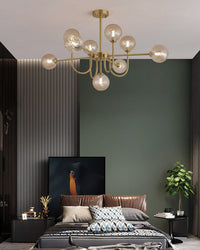 WOMO Lustre Mid Century à Boule de Verre Chambre-WM2255