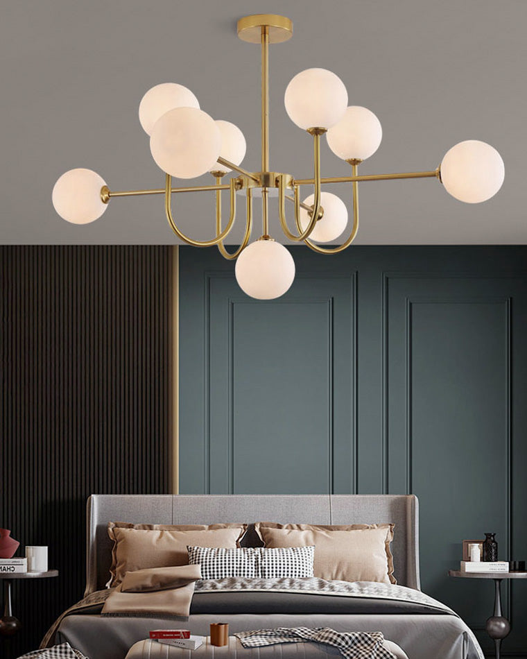 WOMO Mid Century Kronleuchter Glaskugel schlafzimmer-WM2255