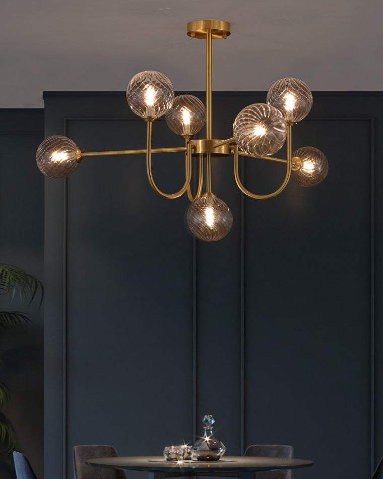 WOMO Mid Century Kronleuchter Glaskugel schlafzimmer-WM2255