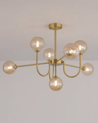 WOMO Lustre Mid Century à Boule de Verre Chambre-WM2255