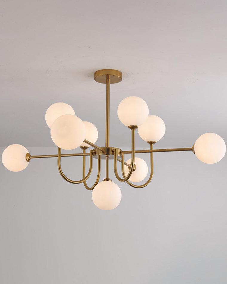 WOMO Mid Century Kronleuchter Glaskugel schlafzimmer-WM2255