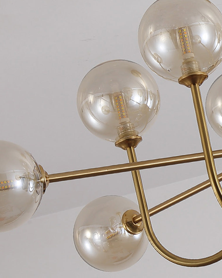 WOMO Mid Century Kronleuchter Glaskugel schlafzimmer-WM2255