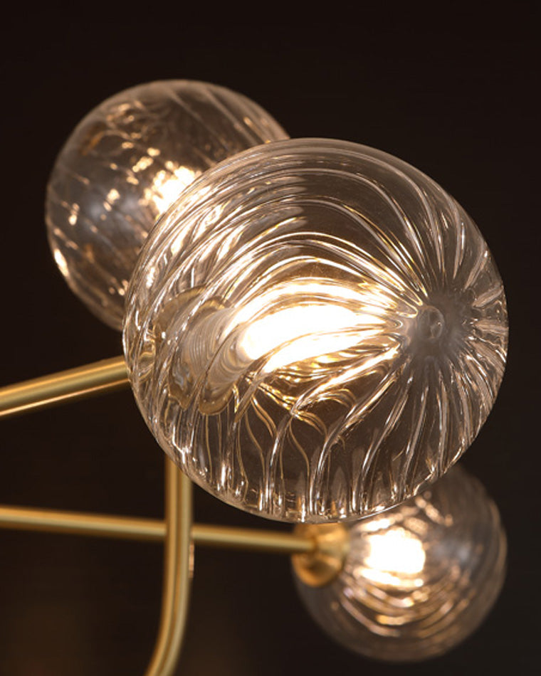 WOMO Mid Century Kronleuchter Glaskugel schlafzimmer-WM2255