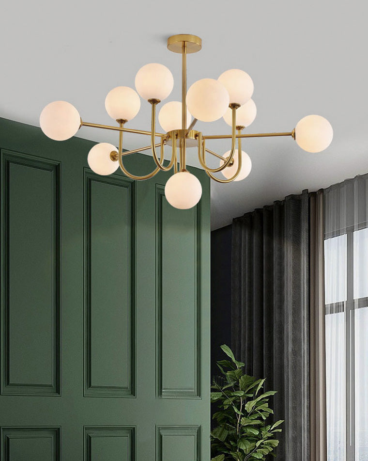 WOMO Mid Century Kronleuchter Glaskugel schlafzimmer-WM2255