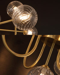 WOMO Lustre Mid Century à Boule de Verre Chambre-WM2255
