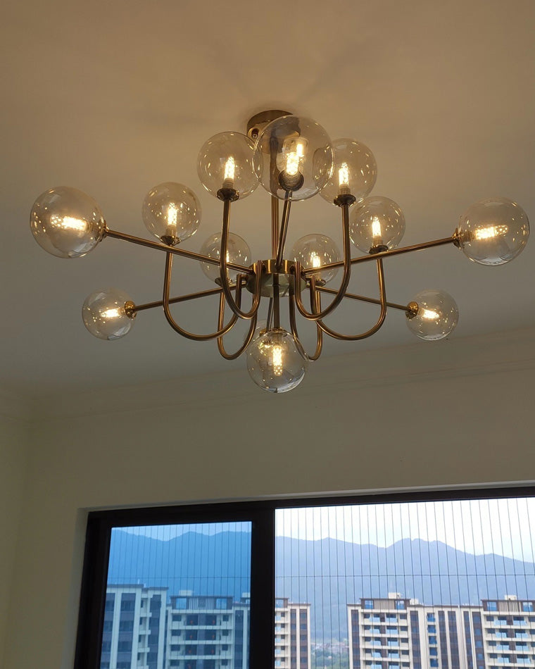 WOMO Mid Century Kronleuchter Glaskugel schlafzimmer-WM2255