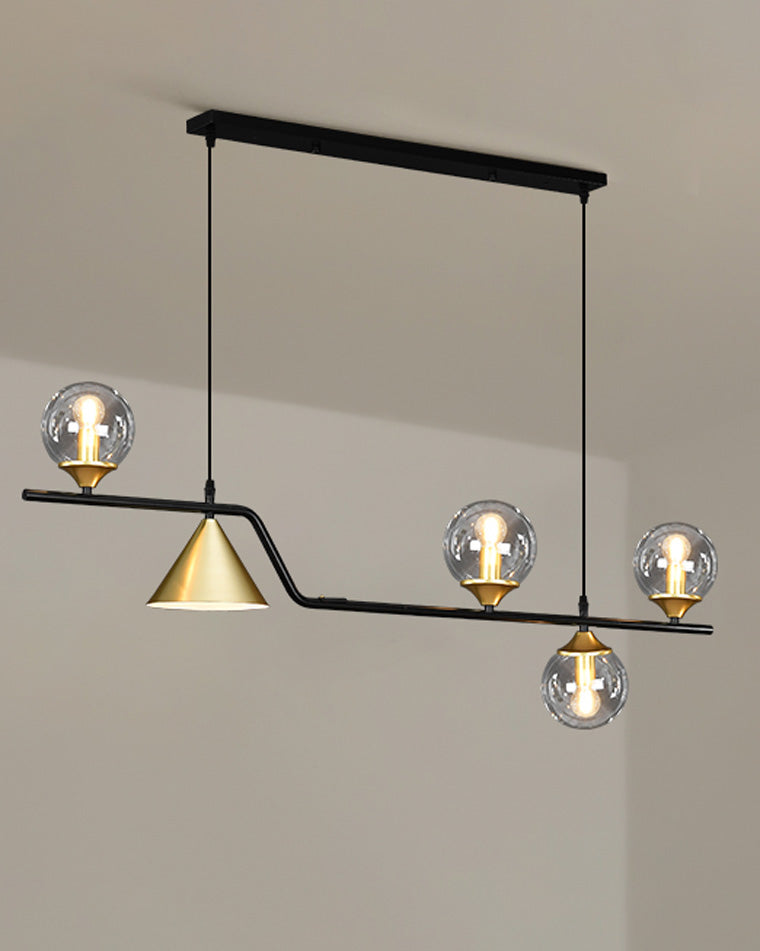 WOMO Lineare Glaskugel-Pendelleuchte-WM2257