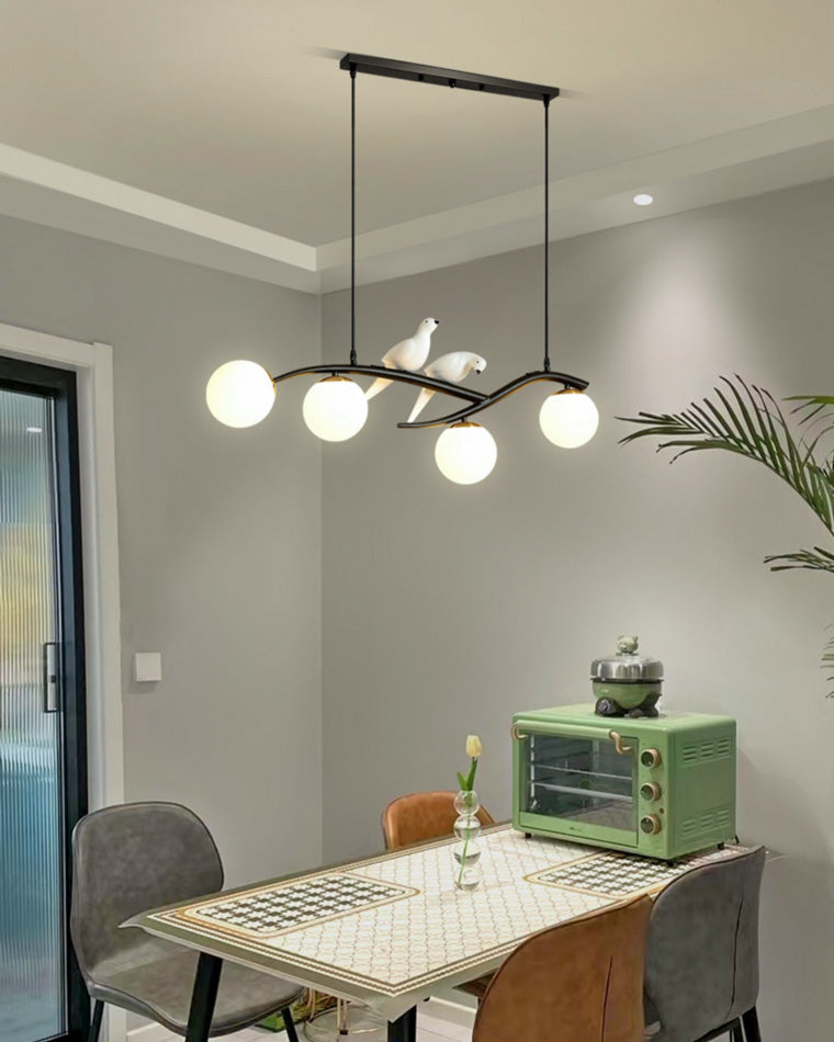WOMO Branching Frosted Glass Bubble Chandelier-WM2258