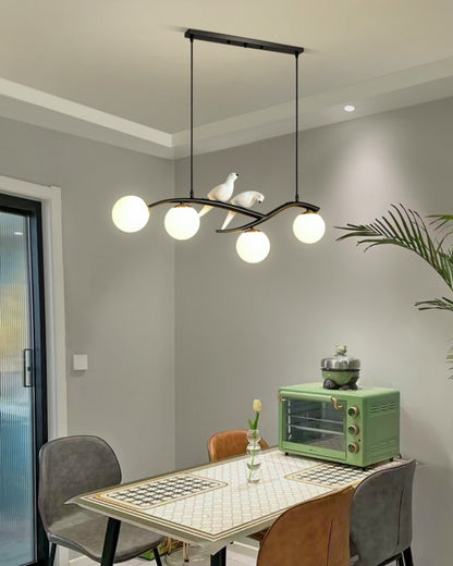 WOMO Branching Frosted Glass Bubble Chandelier-WM2258